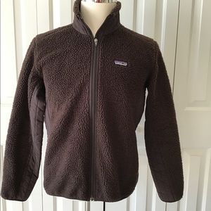 Patagonia Synchilla Wm  sz L brown fleece jacket